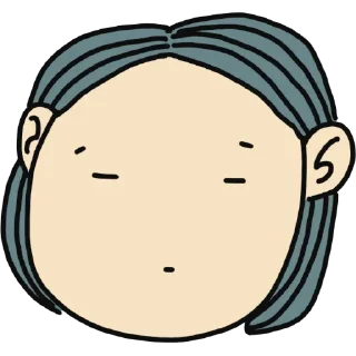 Sticker from cute girl