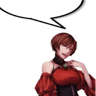 Sticker from evilious chronicles speech bubbles