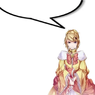 Sticker from evilious chronicles speech bubbles