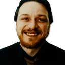 Sticker from McAvoy face