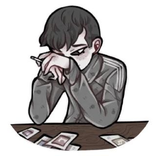 😔 emoji Tiny Bunny by roritozokaru Telegram sticker 6 of 8