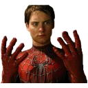 😕 emoji Tobey Maguire Telegram sticker 11 of 88