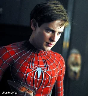Sticker from Spiderman Tobey Maguire @TVstickers