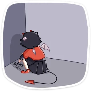 🙁 emoji Ивэлтин @nyasticks Telegram sticker 7 of 49