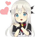 Sticker from A little girl Sticker (Vampire) ENG :: @line_stickers