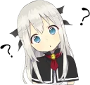 Sticker from A little girl Sticker (Vampire) ENG :: @line_stickers