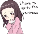 😖 emoji A little girl Sticker (Menhera-chan Style) ENG :: @line_stickers Telegram sticker 18 of 40