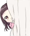 👀 emoji A little girl Sticker (Menhera-chan Style) ENG :: @line_stickers Telegram sticker 5 of 40