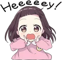 😩 emoji A little girl Sticker (Menhera-chan Style) ENG :: @line_stickers Telegram sticker 2 of 40