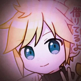📀 emoji 𝐋𝐞𝐧 𝐊𝐚𝐠𝐚𝐦𝐢𝐧𝐞 ✩ೄྀ Telegram sticker 20 of 54