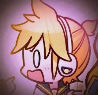 📀 emoji 𝐋𝐞𝐧 𝐊𝐚𝐠𝐚𝐦𝐢𝐧𝐞 ✩ೄྀ Telegram sticker 11 of 54