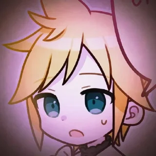 📀 emoji 𝐋𝐞𝐧 𝐊𝐚𝐠𝐚𝐦𝐢𝐧𝐞 ✩ೄྀ Telegram sticker 19 of 54