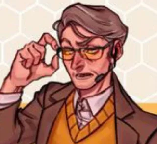 💛 emoji ✧ - the Narrator. ✧ Telegram sticker 19 of 61