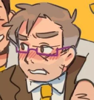 💛 emoji ✧ - the Narrator. ✧ Telegram sticker 1 of 61