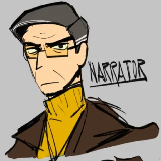Sticker from –The Narrator•°.