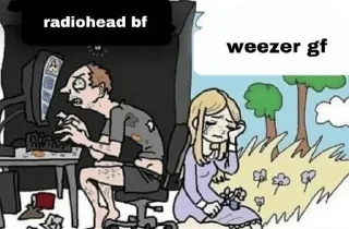 Sticker from Radiohead fun