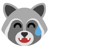 😅 emoji Raccoon 🦝 Telegram sticker 23 of 41