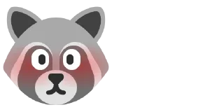😳 emoji Raccoon 🦝 Telegram sticker 16 of 41