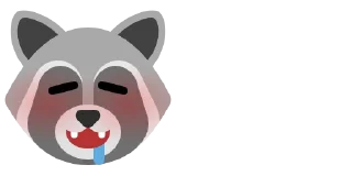 🤤 emoji Raccoon 🦝 Telegram sticker 14 of 41