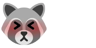 😣 emoji Raccoon 🦝 Telegram sticker 8 of 41