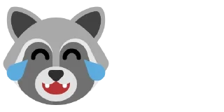 😂 emoji Raccoon 🦝 Telegram sticker 22 of 41
