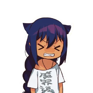 😖 emoji Jahy-sama Telegram sticker 10 of 54