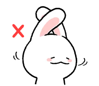 ⭐ emoji ミヨンミヨン バニー 2 @moe_sticker_bot Telegram sticker 15 of 24