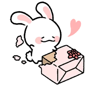 ⭐ emoji ミヨンミヨン バニー 2 @moe_sticker_bot Telegram sticker 9 of 24
