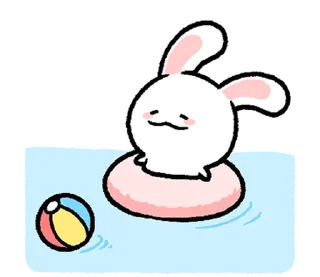 ⭐ emoji ミヨンミヨン バニー 2 @moe_sticker_bot Telegram sticker 20 of 24