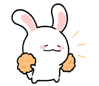 ⭐ emoji ミヨンミヨン バニー 2 @moe_sticker_bot Telegram sticker 22 of 24