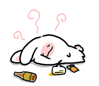 ⭐ emoji ミヨンミヨン バニー 2 @moe_sticker_bot Telegram sticker 2 of 24