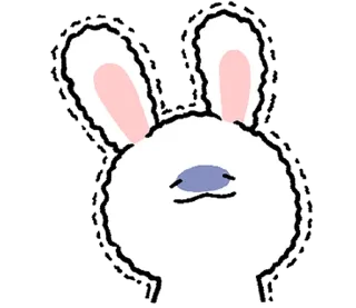 ⭐ emoji ミヨンミヨン バニー 2 @moe_sticker_bot Telegram sticker 21 of 24