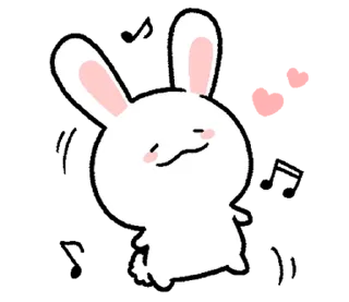 ⭐ emoji ミヨンミヨン バニー 2 @moe_sticker_bot Telegram sticker 6 of 24