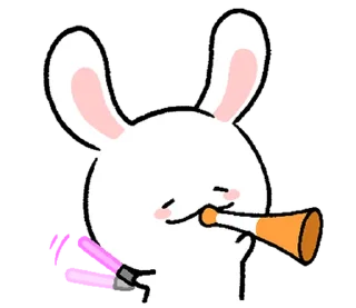 ⭐ emoji ミヨンミヨン バニー 2 @moe_sticker_bot Telegram sticker 10 of 24