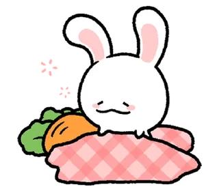 ⭐ emoji ミヨンミヨン バニー 2 @moe_sticker_bot Telegram sticker 24 of 24