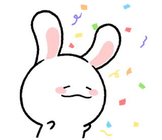 ⭐ emoji ミヨンミヨン バニー 2 @moe_sticker_bot Telegram sticker 23 of 24