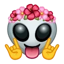 👽 emoji Crazy Emoji 1 @xkysluv Telegram sticker 23 of 120