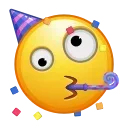 🥳 emoji Crazy Emoji 1 @xkysluv Telegram sticker 14 of 120