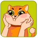 😸 emoji Кот Батон @FOXDIZIGNERLIFE Telegram sticker 6 of 17