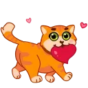😻 emoji Кот Батон @FOXDIZIGNERLIFE Telegram sticker 9 of 17