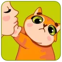 🤢 emoji Кот Батон @FOXDIZIGNERLIFE Telegram sticker 3 of 17
