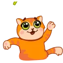 🥳 emoji Кот Батон @FOXDIZIGNERLIFE Telegram sticker 14 of 17