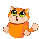 😍 emoji Кот Батон @FOXDIZIGNERLIFE Telegram sticker 13 of 17