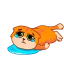 😭 emoji Кот Батон @FOXDIZIGNERLIFE Telegram sticker 12 of 17