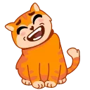 😹 emoji Кот Батон @FOXDIZIGNERLIFE Telegram sticker 11 of 17