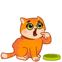 😾 emoji Кот Батон @FOXDIZIGNERLIFE Telegram sticker 8 of 17