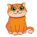 😺 emoji Кот Батон @FOXDIZIGNERLIFE Telegram sticker 1 of 17