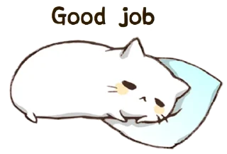 Sticker from Pillow & Cat • @punipuni_stickers