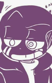 Sticker from AU Undertale meme