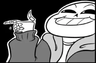 Sticker from AU Undertale meme